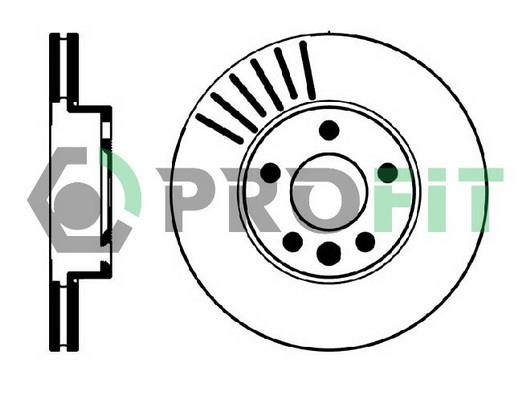 Profit 5010-0846 Front brake disc ventilated 50100846: Buy near me in Poland at 2407.PL - Good price!