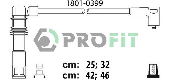 Profit 1801-0399 Провода высоковольтные, комплект 18010399: Отличная цена - Купить в Польше на 2407.PL!