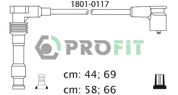 Profit 1801-0117 Провода высоковольтные, комплект 18010117: Отличная цена - Купить в Польше на 2407.PL!