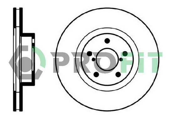 Profit 5010-0679 Front brake disc ventilated 50100679: Buy near me in Poland at 2407.PL - Good price!