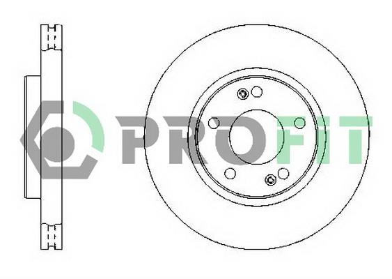 Profit 5010-1300 Front brake disc ventilated 50101300: Buy near me in Poland at 2407.PL - Good price!