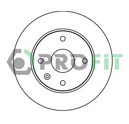 Profit 5010-1257 Front brake disc ventilated 50101257: Buy near me in Poland at 2407.PL - Good price!