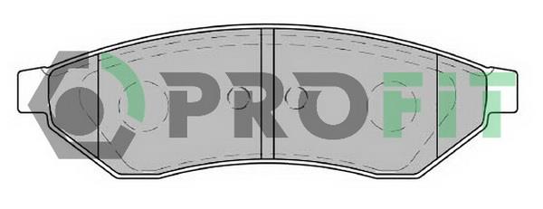 Profit 5000-1986 Rear disc brake pads, set 50001986: Buy near me in Poland at 2407.PL - Good price!