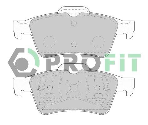 Profit 5000-1540 Rear disc brake pads, set 50001540: Buy near me in Poland at 2407.PL - Good price!