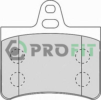 Profit 5000-1413 Rear disc brake pads, set 50001413: Buy near me in Poland at 2407.PL - Good price!