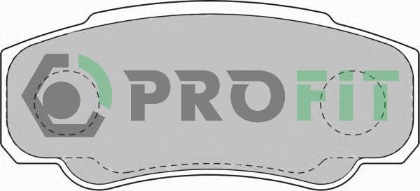 Profit 5000-1480 Rear disc brake pads, set 50001480: Buy near me in Poland at 2407.PL - Good price!