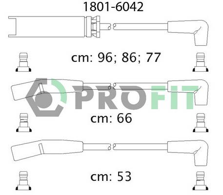 Profit 1801-6042 Ignition cable kit 18016042: Buy near me in Poland at 2407.PL - Good price!