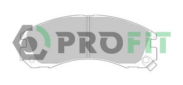 Profit 5000-0765 Front disc brake pads, set 50000765: Buy near me in Poland at 2407.PL - Good price!