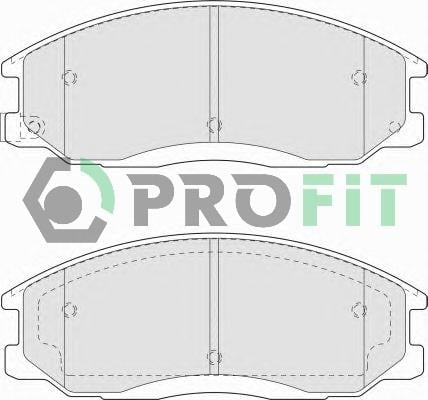 Profit 5000-1605 Front disc brake pads, set 50001605: Buy near me in Poland at 2407.PL - Good price!