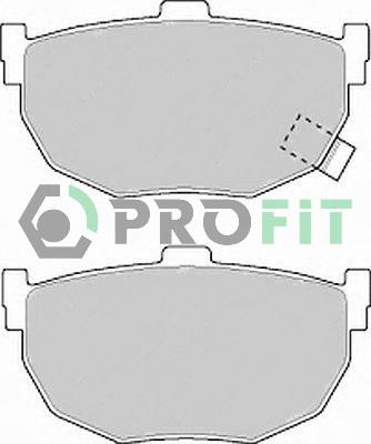 Profit 5000-0638 Rear disc brake pads, set 50000638: Buy near me in Poland at 2407.PL - Good price!