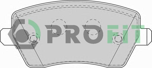 Profit 5000-1617 Front disc brake pads, set 50001617: Buy near me in Poland at 2407.PL - Good price!