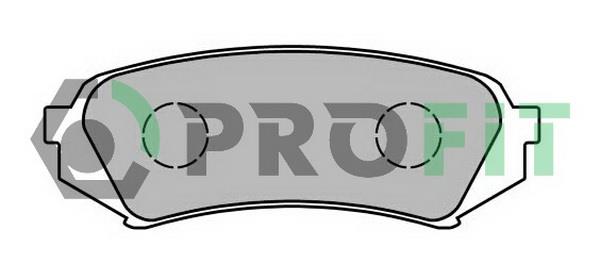 Profit 5000-1457 Тормозные колодки дисковые задние, комплект 50001457: Отличная цена - Купить в Польше на 2407.PL!