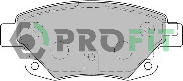 Profit 5000-1930 Rear disc brake pads, set 50001930: Buy near me in Poland at 2407.PL - Good price!