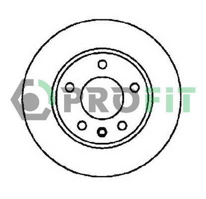 Profit 5010-1311 Front brake disc ventilated 50101311: Buy near me in Poland at 2407.PL - Good price!