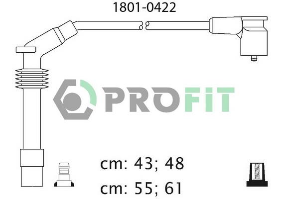 Profit 1801-0422 Дроти високовольтні, комплект 18010422: Приваблива ціна - Купити у Польщі на 2407.PL!