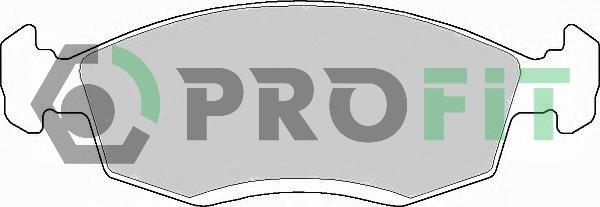 Profit 5000-0579 Front disc brake pads, set 50000579: Buy near me in Poland at 2407.PL - Good price!