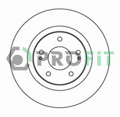 Profit 5010-2017 Front brake disc ventilated 50102017: Buy near me in Poland at 2407.PL - Good price!