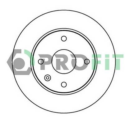 Profit 5010-2003 Front brake disc ventilated 50102003: Buy near me in Poland at 2407.PL - Good price!