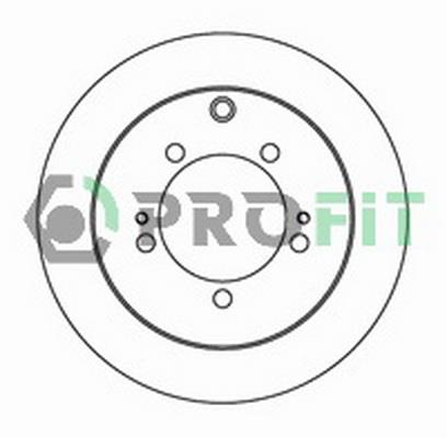 Profit 5010-2018 Rear brake disc, non-ventilated 50102018: Buy near me in Poland at 2407.PL - Good price!