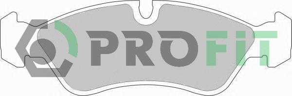 Profit 5000-0584 Front disc brake pads, set 50000584: Buy near me in Poland at 2407.PL - Good price!