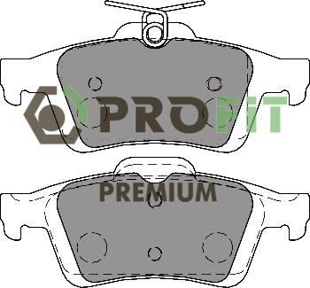 Profit 5005-1931 Rear disc brake pads, set 50051931: Buy near me in Poland at 2407.PL - Good price!