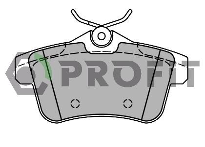 Profit 5000-4224 Rear disc brake pads, set 50004224: Buy near me in Poland at 2407.PL - Good price!