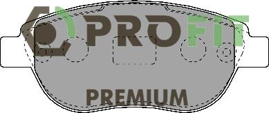 Profit 5005-1476 Тормозные колодки дисковые передние, комплект 50051476: Отличная цена - Купить в Польше на 2407.PL!