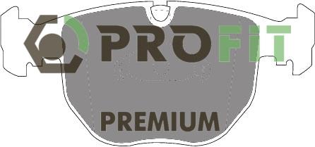 Profit 5005-0997 Тормозные колодки дисковые передние, комплект 50050997: Отличная цена - Купить в Польше на 2407.PL!