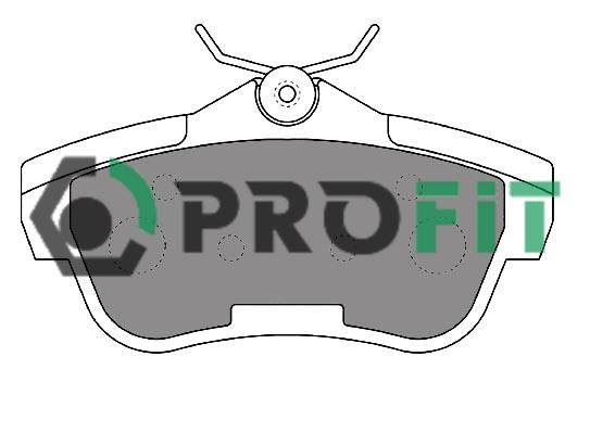 Profit 5000-1772 Rear disc brake pads, set 50001772: Buy near me in Poland at 2407.PL - Good price!