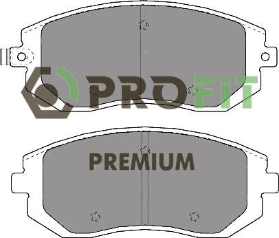 Profit 5005-1639 Front disc brake pads, set 50051639: Buy near me in Poland at 2407.PL - Good price!