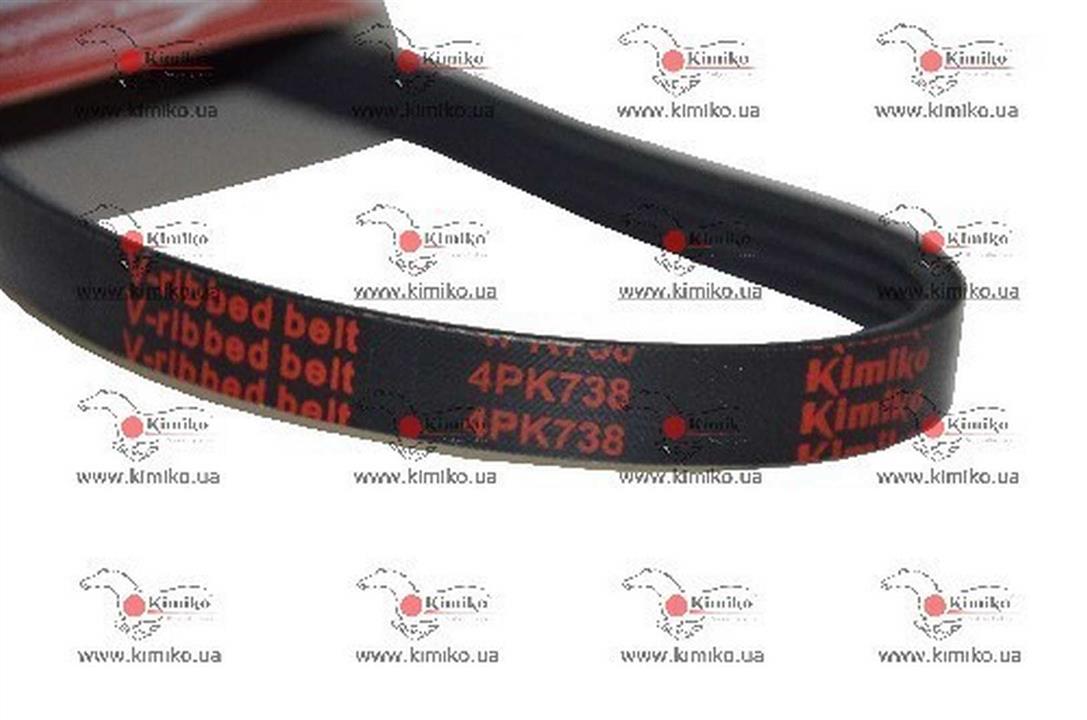 Kimiko 4PK738-KM V-ribbed belt 4PK738 4PK738KM: Buy near me at 2407.PL in Poland at an Affordable price!
