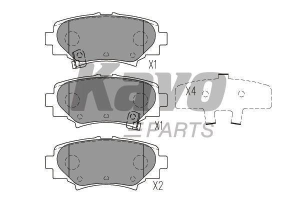 Kavo parts Brake Pad Set, disc brake – price 67 PLN