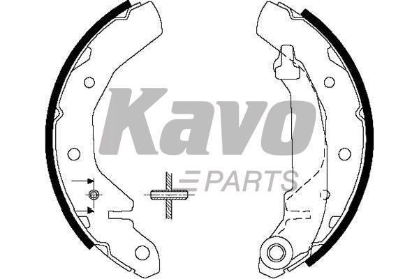 Kavo parts KBS1407 Brake shoe set KBS1407: Buy near me in Poland at 2407.PL - Good price!