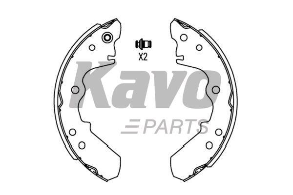 Kavo parts KBS3902 Brake shoe set KBS3902: Buy near me in Poland at 2407.PL - Good price!