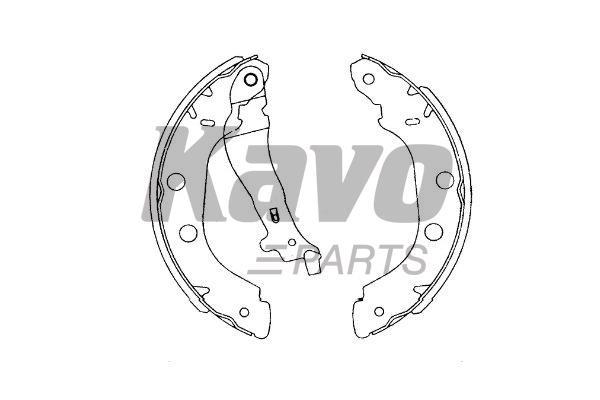 Kavo parts KBS7419 Колодки тормозные барабанные, комплект KBS7419: Отличная цена - Купить в Польше на 2407.PL!