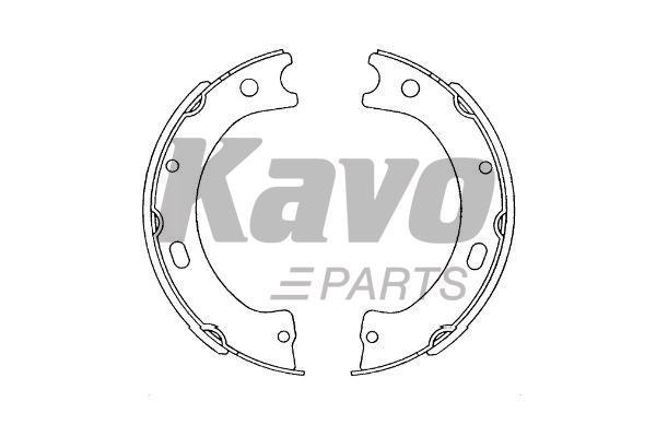 Kavo parts KBS7420 Колодки гальмівні барабанні, комплект KBS7420: Приваблива ціна - Купити у Польщі на 2407.PL!