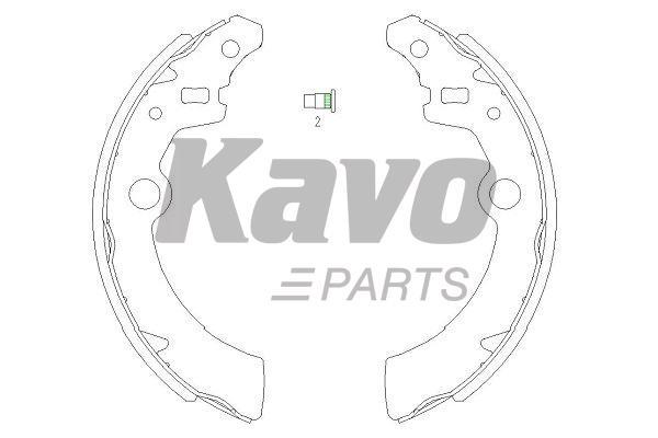 Kavo parts KBS8907 Колодки тормозные барабанные, комплект KBS8907: Отличная цена - Купить в Польше на 2407.PL!