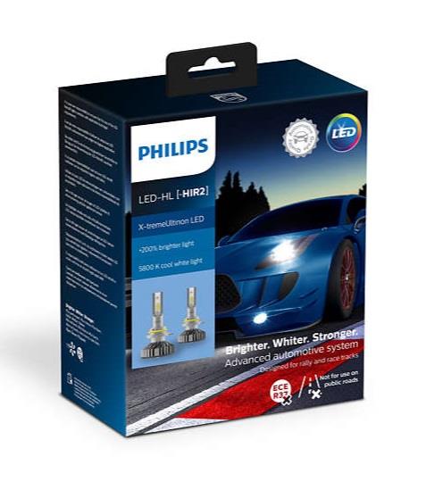 Philips 11012XUX2 LED bulbs kit Philips X-TremeUltinon LED +200% HIR2 12V 25W 5800K (2 pc.) 11012XUX2: Buy near me in Poland at 2407.PL - Good price!