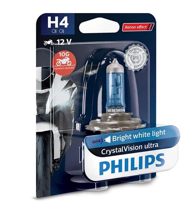 Philips 12342CVUBW Halogen lamp Philips Crystalvision Ultra Moto 12V H4 60/55W 12342CVUBW: Buy near me in Poland at 2407.PL - Good price!