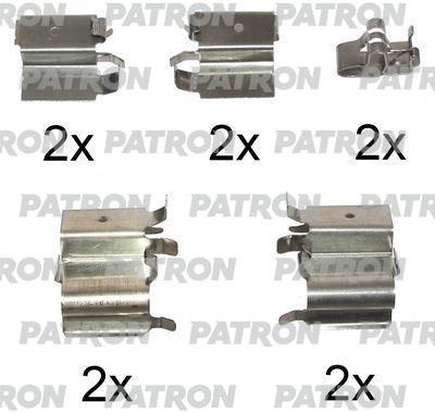 Patron PSRK1076 Комплект монтажный тормозных колодок PSRK1076: Отличная цена - Купить в Польше на 2407.PL!