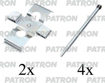 Patron PSRK1208 Mounting kit brake pads PSRK1208: Buy near me in Poland at 2407.PL - Good price!