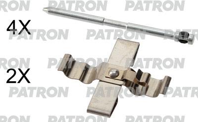 Patron PSRK1222 Mounting kit brake pads PSRK1222: Buy near me at 2407.PL in Poland at an Affordable price!