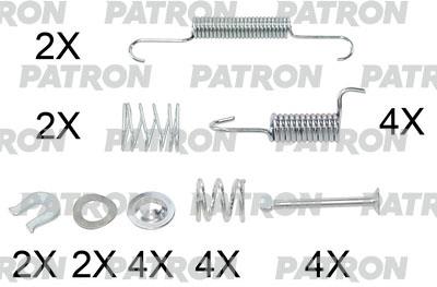 Patron PSRK0176 Mounting kit brake pads PSRK0176: Buy near me in Poland at 2407.PL - Good price!