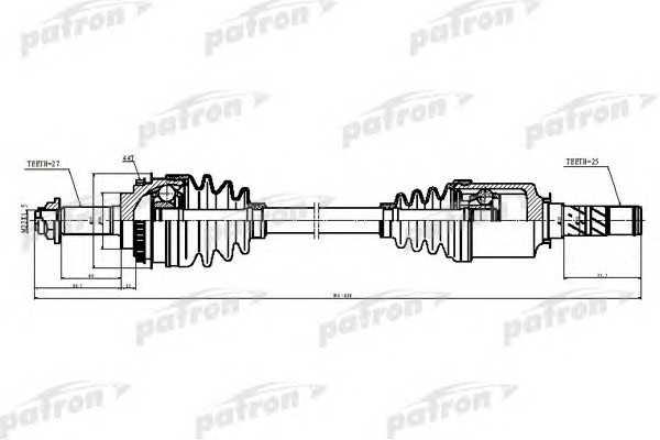 Patron PDS5528 Вал приводной PDS5528: Отличная цена - Купить в Польше на 2407.PL!