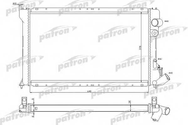 Patron PRS3031 Радиатор охлаждения двигателя PRS3031: Отличная цена - Купить в Польше на 2407.PL!