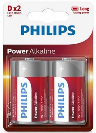 Philips LR20P2B/10 Батарейка Power Alkaline D, 1,5V LR20P2B10: Отличная цена - Купить в Польше на 2407.PL!