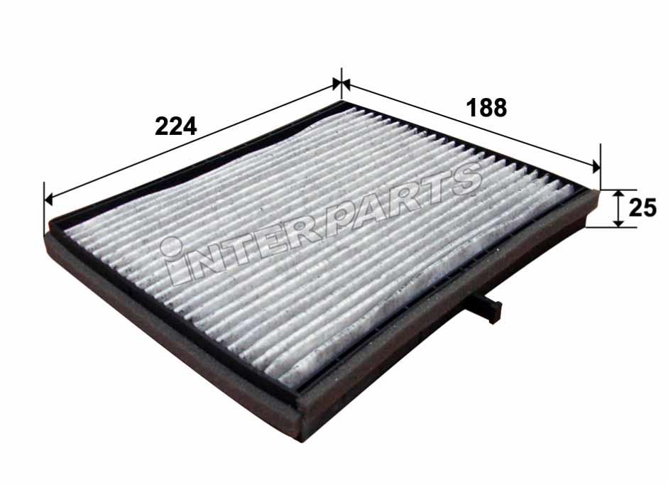 Interparts IPCA-D007C Activated Carbon Cabin Filter IPCAD007C: Buy near me in Poland at 2407.PL - Good price!