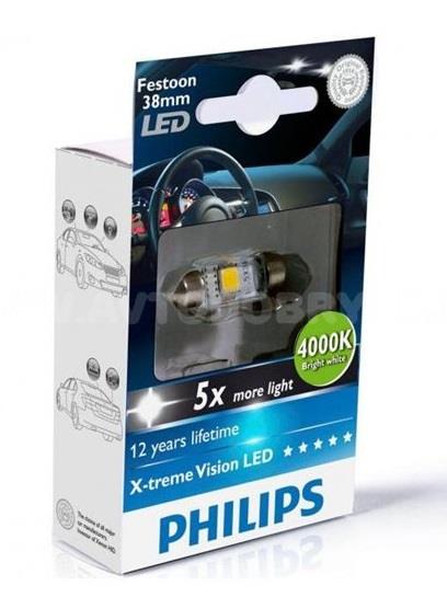 Philips 12858X1 Lampa LED Philips X-TremeUltinon LED Festoon 38 12V SV8,5 12858X1: Dobra cena w Polsce na 2407.PL - Kup Teraz!