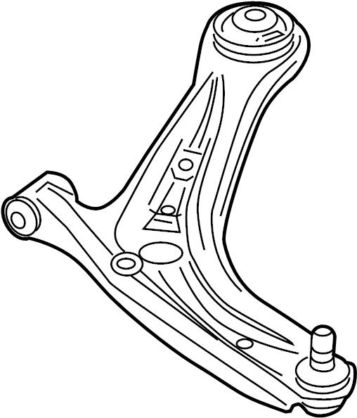 Mazda D651-34-350E Suspension arm front lower left D65134350E: Buy near me in Poland at 2407.PL - Good price!
