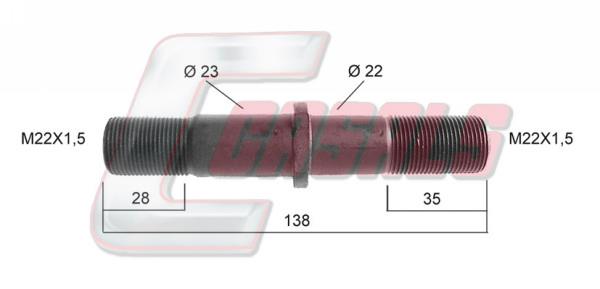 Casals 21183 Wheel bolt 21183: Buy near me in Poland at 2407.PL - Good price!
